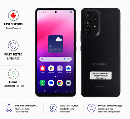 Samsung Galaxy A53 - Black - 128GB - Excellent Condition