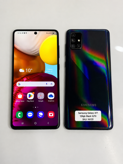 Samsung Galaxy A71 - Iridescent Black - 128GB - Excellent Condition