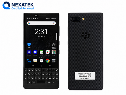 Blackberry Key 2 - 64GB - Black - Excellent Condition
