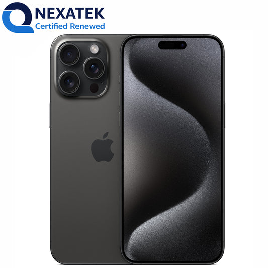 Apple iPhone 15 Pro Max 256gb Black Titanium [eSIM, Renewed]