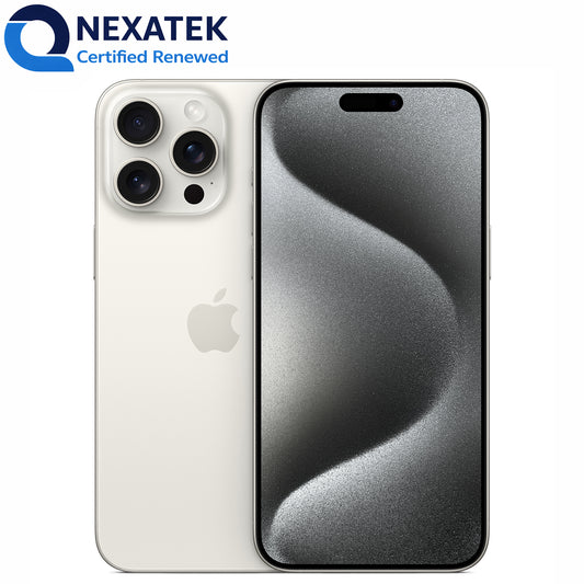 Apple iPhone 15 Pro 1TB White Titanium [eSIM, Renewed]